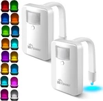 New Toilet Night Light 2-PACK 16 Color Motion Sensor Led Bowl For Bathro. Fixed Price $23.46.