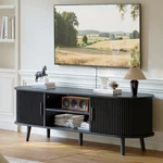 Choochoo Mid Century Modern Tv Stand TS2503-BK 60 Inch Black. Fixed Price $209.99.
