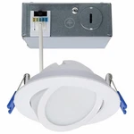 Satco Cct Selectable Low Profile Directional Downlight 4 Inches, White. Fixed Price $26.99.
