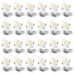 Amico 24 Pack 6 5CCT Ultra-thin Led Recessed Ceiling Light Inch, White. Fixed Price $260.62.