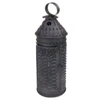 13-1/2" Punched Tin Lantern- Antique Vintage Style. Fixed Price $34.75.