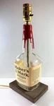 Maker's Mark Whiskey Liquor Bottle Table Lamp Light & Wood Base Bar Lounge Decor. Fixed Price $54.49.