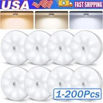 Led Motion Sensor Light Usb Rechargeable Pir Wall Cabinet Stair Night Lamp. Fixed Price $29.52.