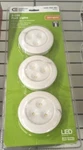 Commercial Electric 3-LED Puck Lights Surface Mount Soft White. Fixed Price $11.95.