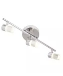 Catalina 19"W 3-LIGHT Led Track Bar Brushed Nickel Bubble Glass Shades. Fixed Price $49.98.