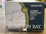 Hampton Bay 4 Ft. White Integrated Led Track Lighting Kit Mini-cylinder 3-LIGHT. Fixed Price $69.99.