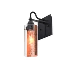 Besa Lighting Wall Sconce, Black/copper 1WG-DUKECF-BK. Fixed Price $234.00.