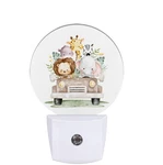 Safari Animals Cute Lion Elephant Giraffe Night Light Plug In Bedroom 0.5W. Fixed Price $24.05.