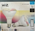 Wiz Wi-fi Multi Color BR30 Smart Bulb 750 Lumens 65W 2-PACK New. Fixed Price $18.90.