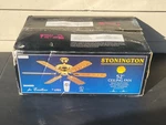 Litex Stonington 52" Ceiling Fan W/ Remote Brass/wood New Old Stock. Fixed Price $100.00.