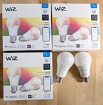 Lot Of Wiz A19 Full Color Smart Led Bulbs 800 Lumen Rgb Wi-fi 9.2W Dimmable. Fixed Price $29.99.
