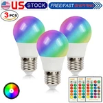 3 Pack E26 E27 Rgbw Led Light Bulb Multi Color Changing Lamp Remote Control. Fixed Price $11.69.