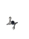 Snake Lovers Bezel Set Black Onyx Stone Head New Size 7 Ring. Fixed Price $20.00.