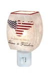 Stony Creek - 4.75" Frosted Glass Night Light Honor & Freedom. Fixed Price $21.99.