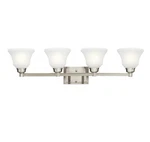 Langford 35 In. 4-LIGHT Brushed Nickel Transitional Bathroom Vanity #328. Fixed Price $132.99.