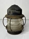 Antique 1900S Metal Caged Sea Ship Light Lantern Glass Globe 7 Nautical Salvage. Fixed Price $101.99.