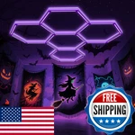 Brillihood 24 Pack Led Hexagon Blacklights 168W 5 Girds Uv Fixture. Fixed Price $118.46.
