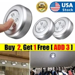 3 Led Touch Push On/off Self-stick Click Battery Operated Tools. Fixed Price $9.00.