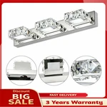 3 Square Lights Modern Bathroom Vanity Led Crystal Mirror Front Wall Lamp. Fixed Price $39.33.