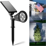 Solar Spot Lights Outdoor Waterproof For Flag, Palm Tree, 1 Pack, Cool White. Fixed Price $34.99.