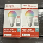 Sengled Smart Light Bulb 800 Lumens Multicolor Voice Control 2 - Pack. Fixed Price $6.99.
