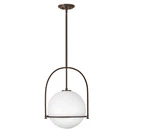 Hinkley Lighting Somerset 16" Wide Pendant With Etched Opal Glass 3405KZ. Fixed Price $148.85.