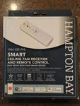 Hampton Bay 76278 Universal Smart Wi-fi 4-SPEED Ceiling Fan Remote White. Fixed Price $44.99.