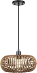 Globe Electric 61063 Trancoso Pendant Lighting, Rattan. Fixed Price $59.99.