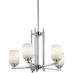 Kichler Lighting 1896CH Eileen 5LT Chandelier Chrome Finish Etched Opal Glass. Fixed Price $29.99.