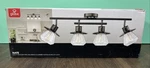 Modern Farmhouse Dark Bronze 4 Light Track With Clear Glass Shades. Fixed Price $49.99.