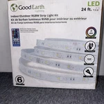 Good Earth Lighting 24FT Smart Plug-in Led Strip White, Multicolor. Fixed Price $34.99.