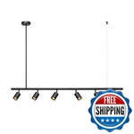 Globe Electric 64000123 55 6-LIGHT Adjustable Height Track Matte Black. Fixed Price $179.30.