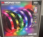 Monster 100FT. Smart Rgb+ic Led Multi-color Light Strip. Fixed Price $30.00.
