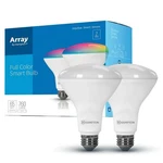 (lot Of 3)ARRAY By Hampton 760-LUMEN Smart Wi-fi Full-color Flood Light Bulb. Fixed Price $29.99.