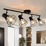 Hibay 4-LIGHT Track Lighting Farmhouse Industrial Ceiling Fixture Black E26. Fixed Price $67.23.