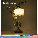 Flower Petal Table Bedroom Bedside Night Light Glass Lampshade Green. Fixed Price $63.15.
