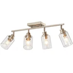 Lousace Brushed Nickel Track Lighting Kit 4-LIGHT,. Fixed Price $151.99.
