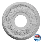Ekena Millwork 12 1/4OD X 1/2ID 7/8P Ribbon Bow Ceiling Medallion Fits. Fixed Price $36.37.