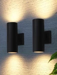 Leonlite Modern Outdoor Cylinder Wall Lights 12", Porch Inch, Black. Fixed Price $92.93.