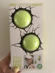 3D Light Fx- Tennis Balls Deco W/ Crack Sticker. Fixed Price $15.95.