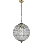 Elegant Lighting Living District Earlene 3LIGHT Transitional Metal Pendant. Fixed Price $160.00.