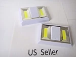2 Pk Cob Led Wall Lighted Switch Wireless Night Muli-use Battery Included. Fixed Price $9.82.