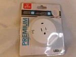 Globe Premium Automatic Led Night Light Grounded Outlet Soft White. Fixed Price $9.97.