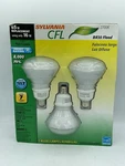 Sylvania (3) BR30 65W Replacement Cfl Bulb Warm White 750 Lumens - New. Fixed Price $19.95.