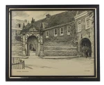 8353 - Black And White Architectural Scene By Jm Luttge Groningen 8X10" Frame. Fixed Price $29.99.