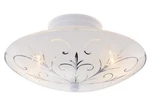 Project Source Semi Flushmount Ceiling 12" Scroll Etched Frosted Glass White. Fixed Price $39.99.