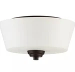 Craftmade Grace Light Flushmount, Espresso W/white Frosted Glass 41982-ESP. Fixed Price $69.00.