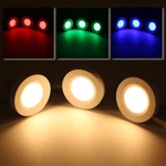 Led Under Cabinet Lighting Kit, 2W Multi-color Puck Lights, 3PCS. Fixed Price $25.42.
