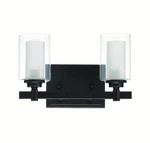 Jeremiah 16712ESP2 Celeste 2-LIGHT Clr Outer/frosted Inner Vanity. Fixed Price $84.82.