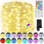 50FT Fairy Lights Plug In, Dimmable 25 Colors 14 150LED Changing. Fixed Price $36.65.